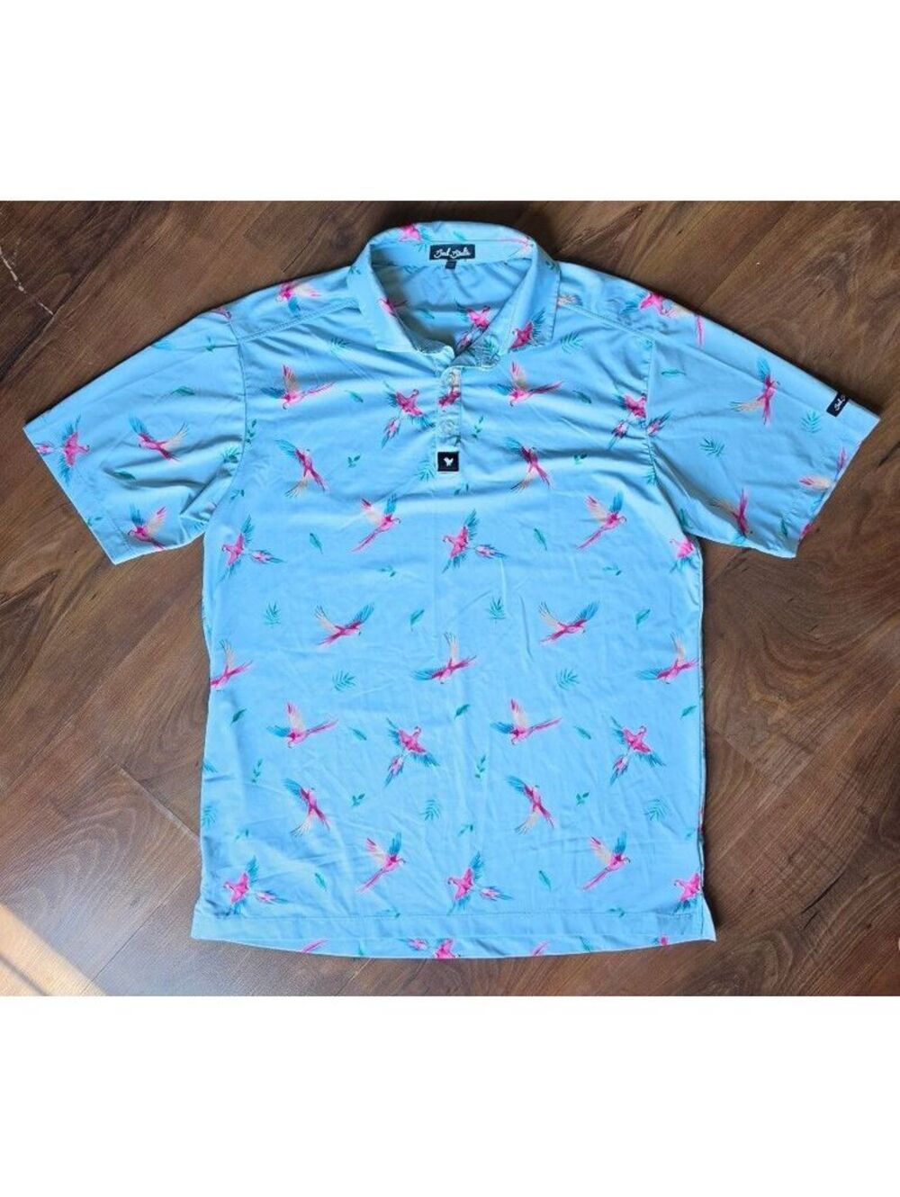 Bad Birdie "Macaw" Polo, Size Large, #64